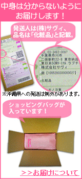 中身は分からないようにお届けします！